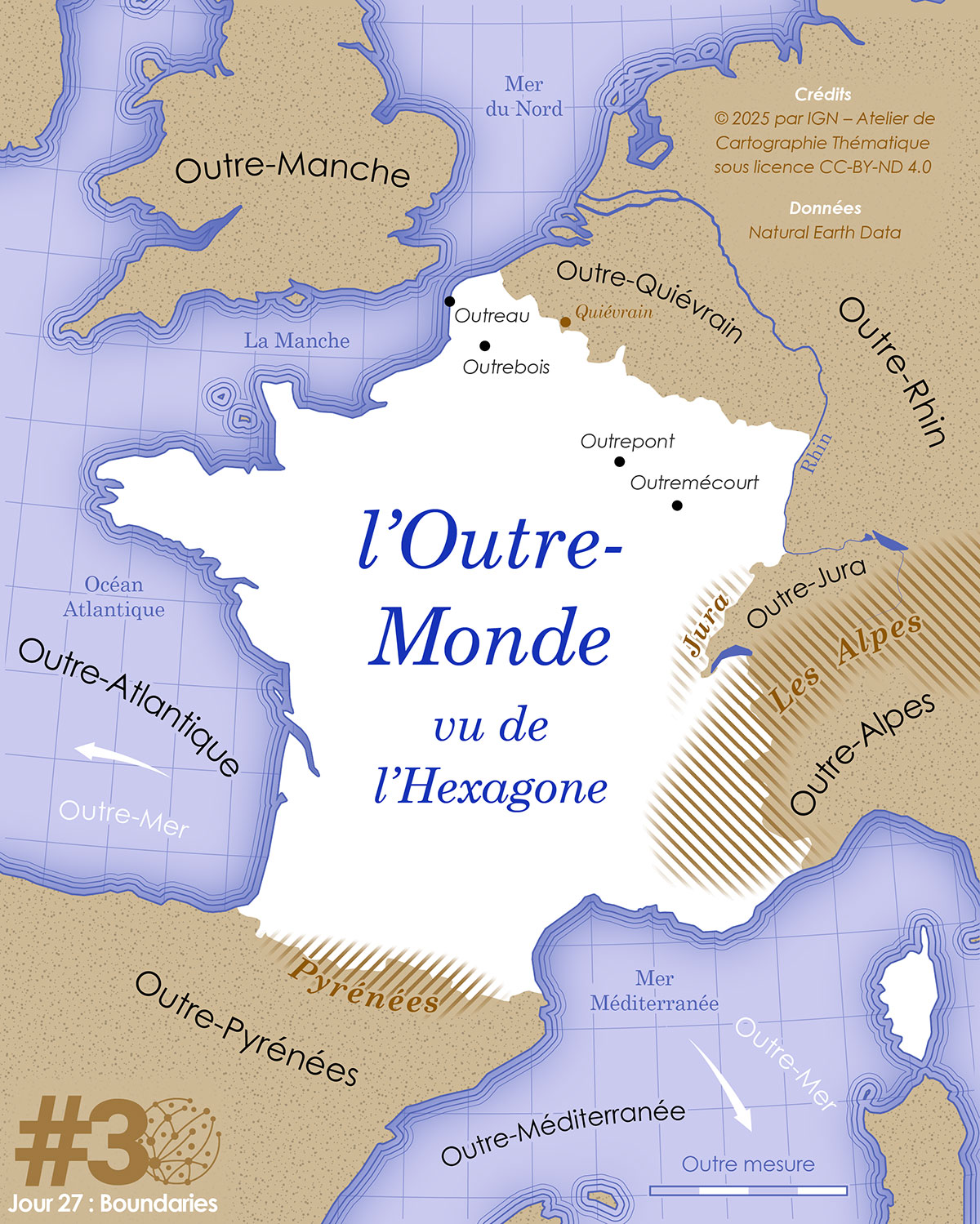 Carte – L’Outre-monde vu de l’hexagone