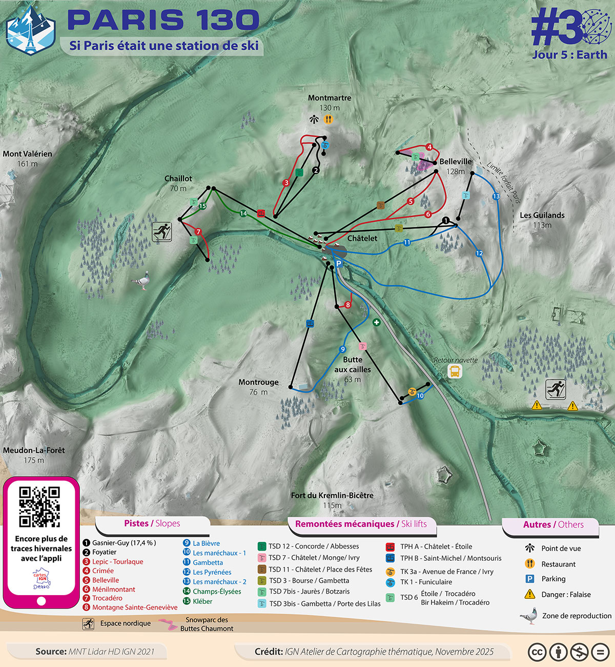 Carte – Si Paris était une station de ski Carte – Si Paris était une station de ski