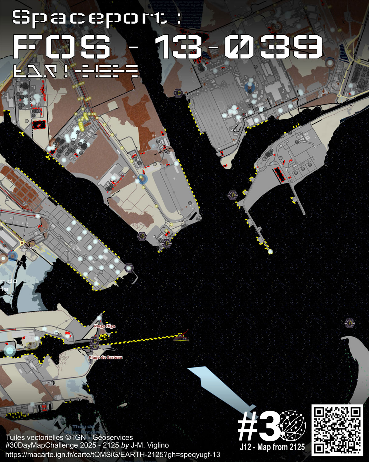  Carte - Spaceport Fos-sur-Mer 2125