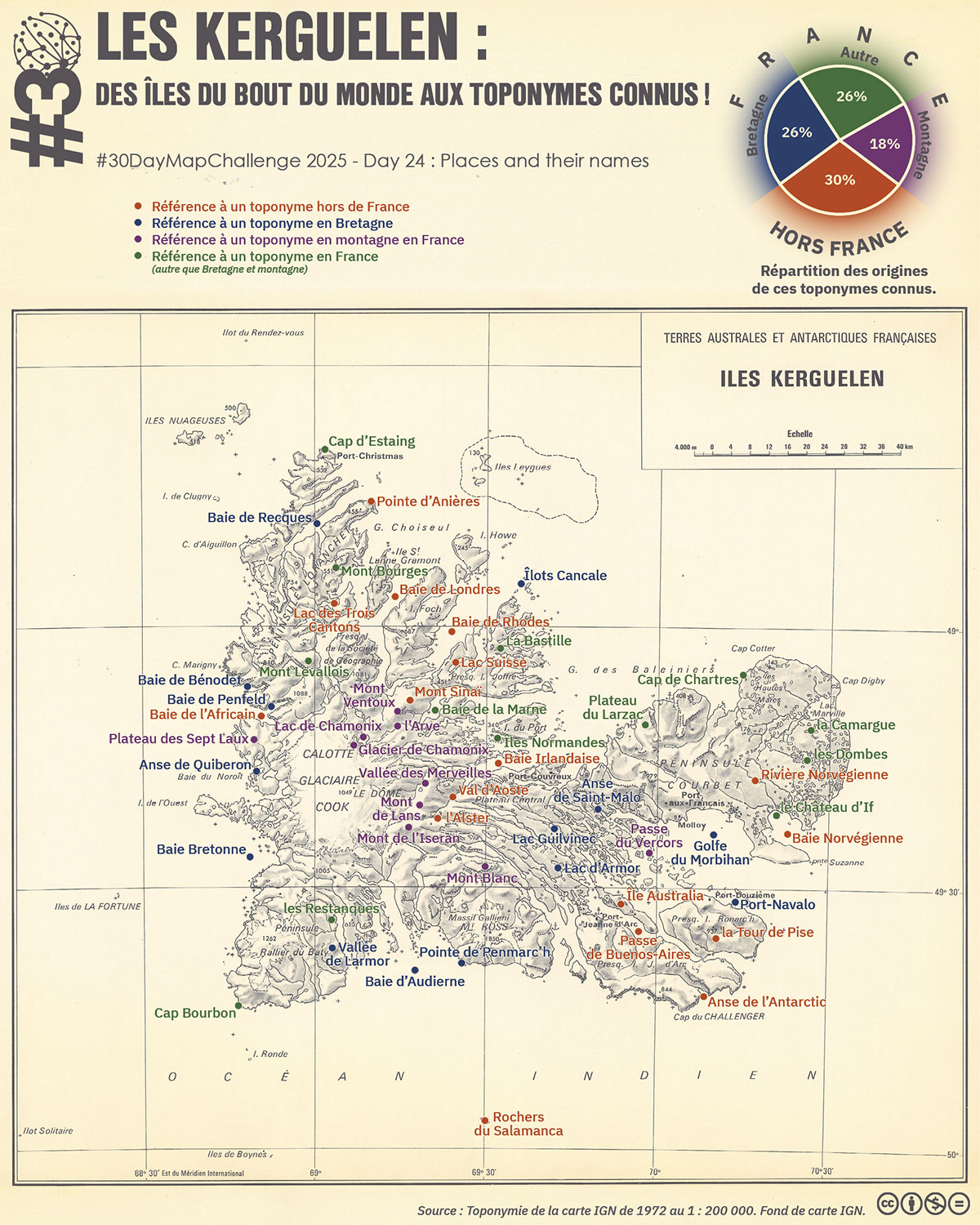Les Kerguelen, des îles du bout du monde aux toponymes connus Carte – Les Kerguelen, des îles du bout du monde aux toponymes connus
