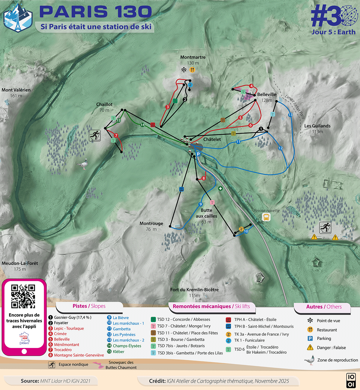 Carte – Si Paris était une station de ski Carte – Si Paris était une station de ski