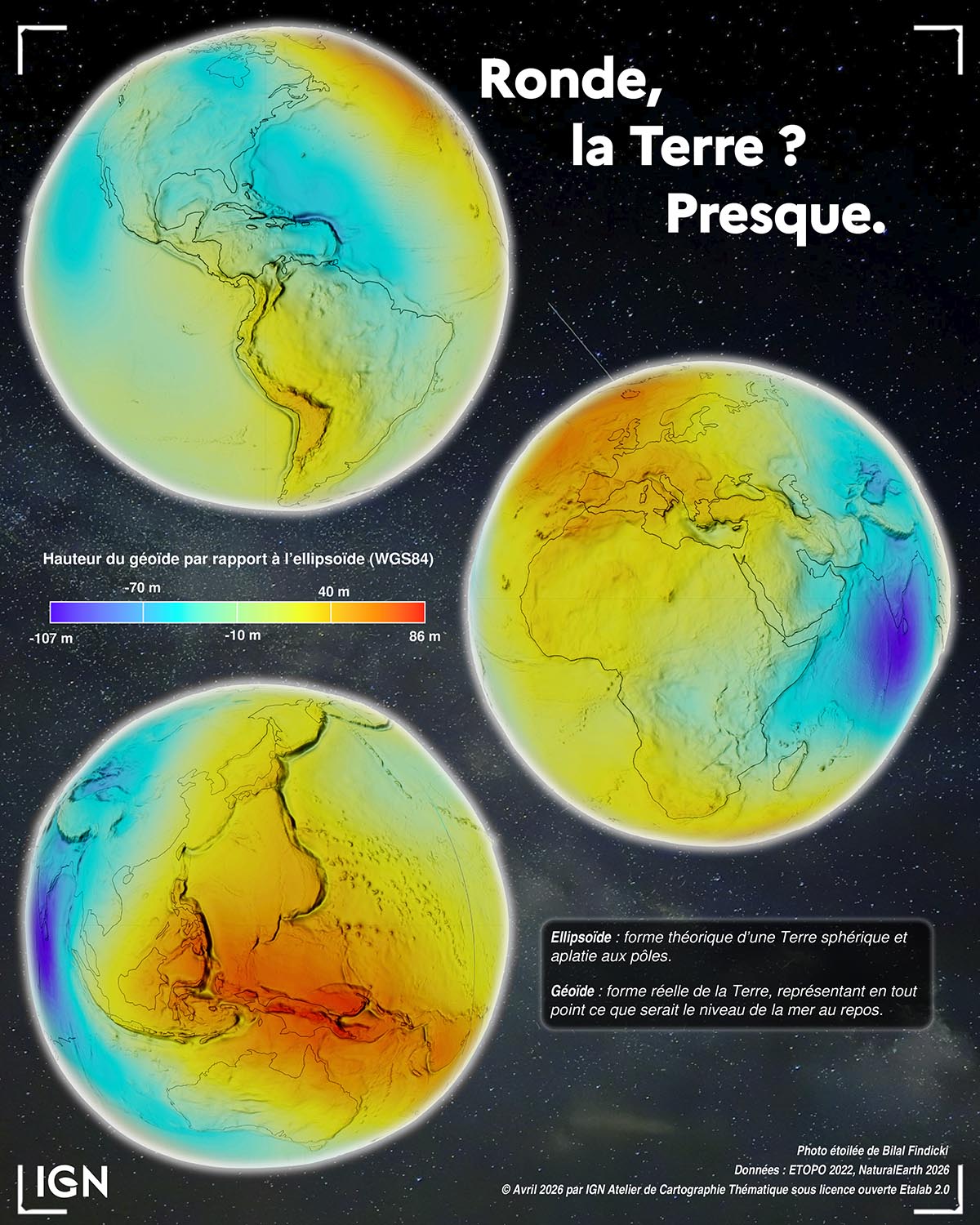 Ronde, la Terre ? Presque - Carte de l'Atelier de cartographie thématique en avril 2026