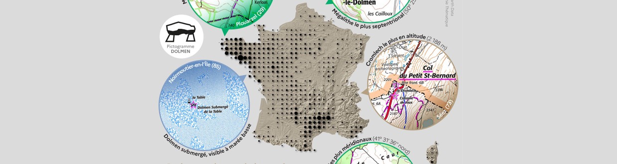 Carte de France du patrimoine mégalithique