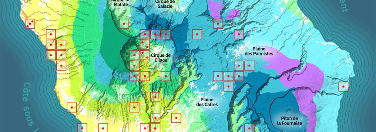 Carte - L'île de la Réunion, une flore endémique exceptionnelle mais menacée