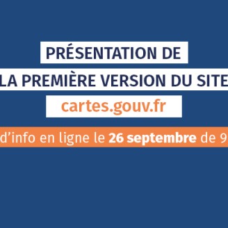 Présentation de la première version du site cartes.gouv.fr