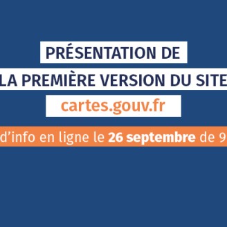 Présentation de la première version du site cartes.gouv.fr