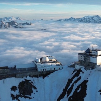 Vue du pic du Midi et son Observatoire