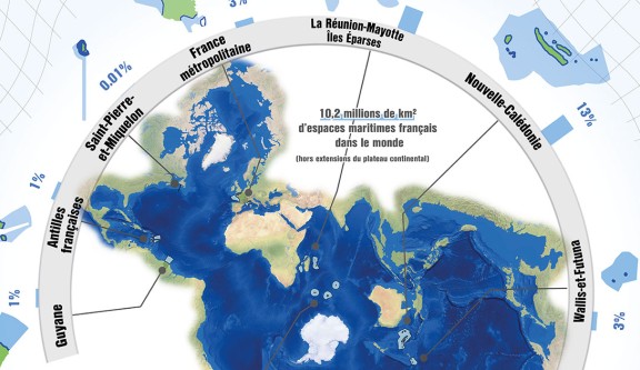 Carte La France des océans
