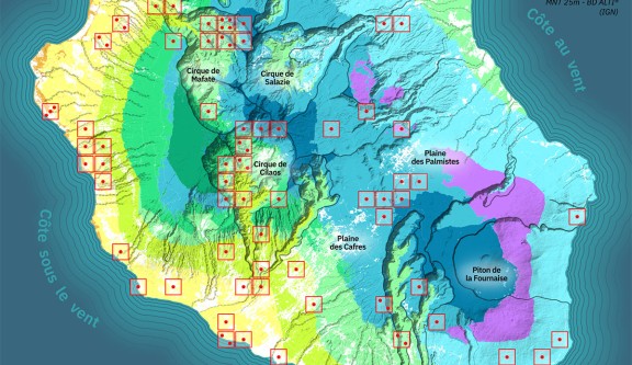 Carte - L'île de la Réunion, une flore endémique exceptionnelle mais menacée