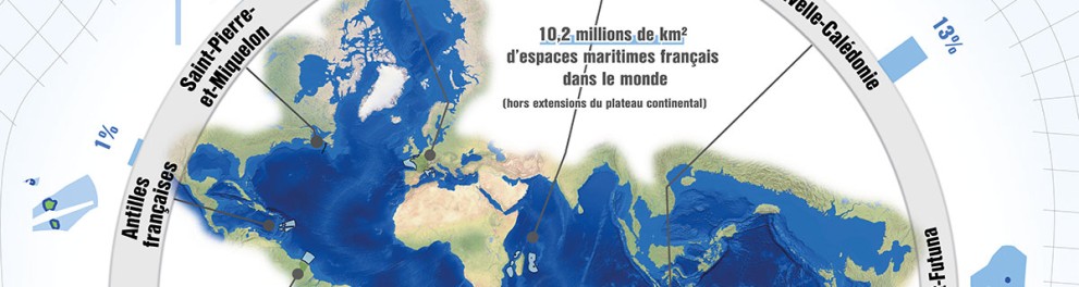 Carte La France des océans