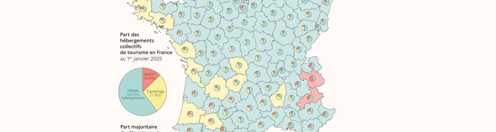 Carte de l'atelier de cartographie IGN - Hébergements collectifs de tourisme 2025