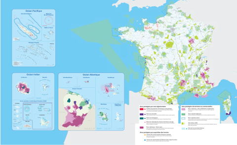 Carte de la biodiversité et des aires protégées