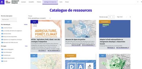Observatoire des forêts françaises - Carte des ressources
