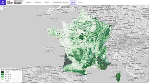 Cartes des forêts de France