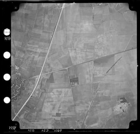 Roissy-en-France, prise de vue aérienne (1965)