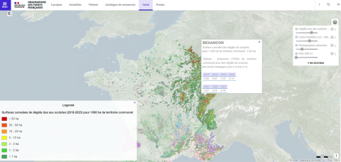 Site de l'Observatoire des forêts françaises