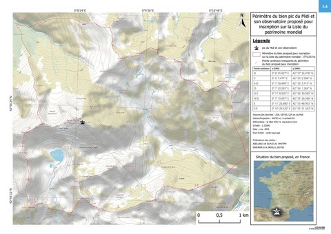 carte représentant le périmètre du dossier candidat