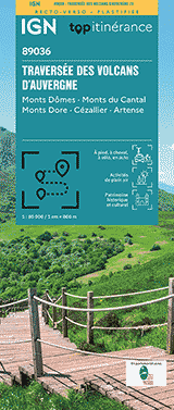 Couverture de la carte Traversée des volcans d'Auvergne
