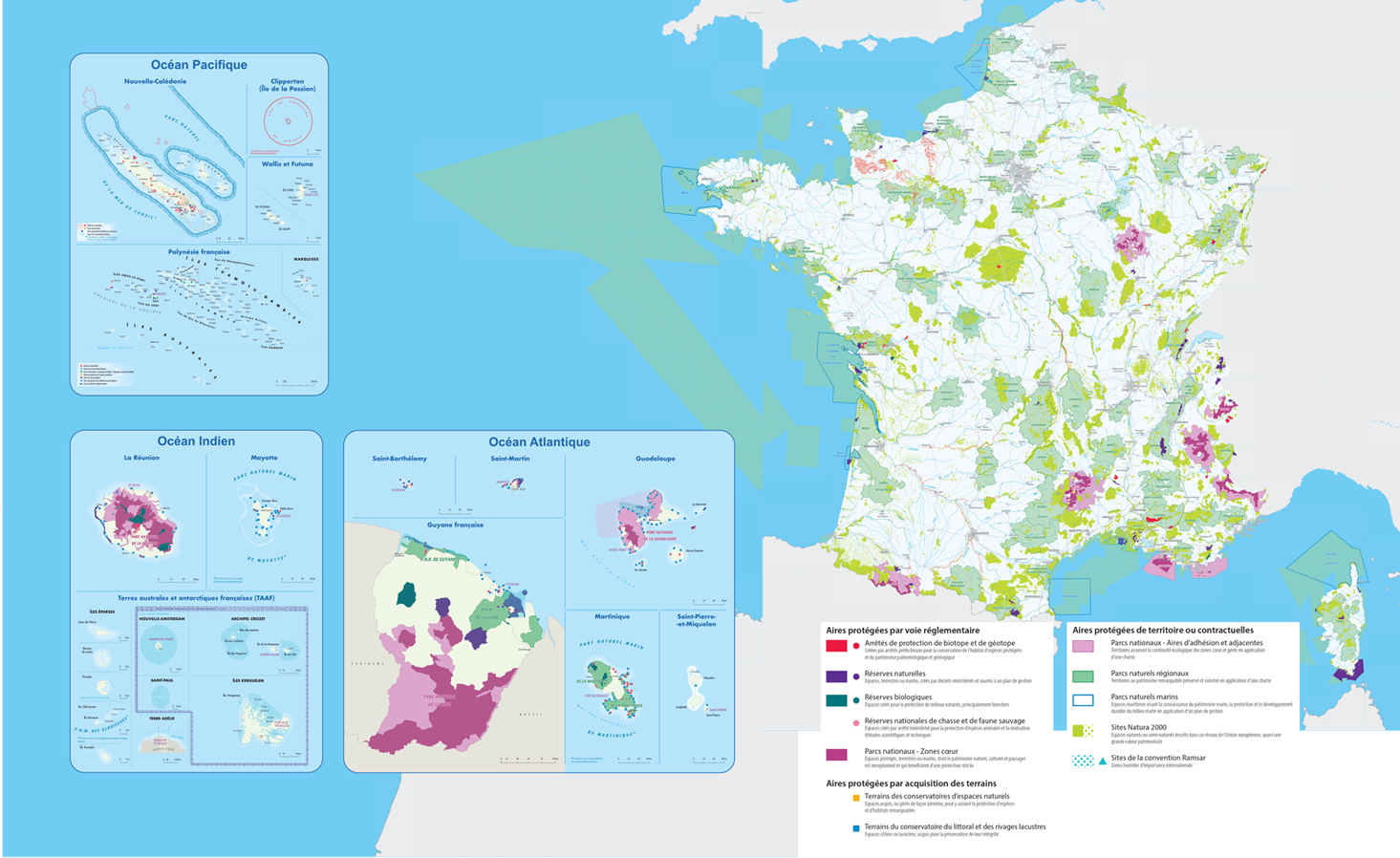 Carte de la biodiversité et des aires protégées